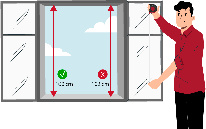 Massangaben Insektenschutz